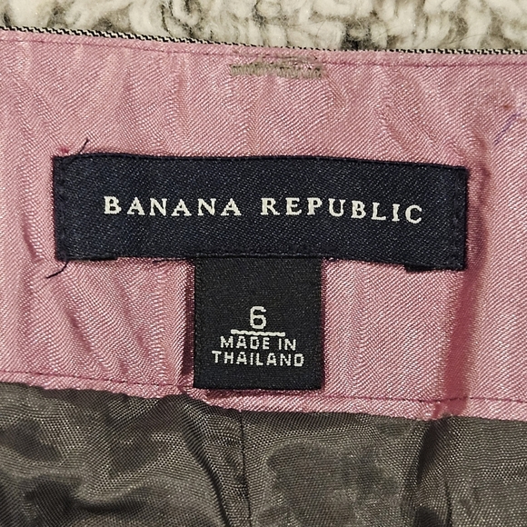 Banana Republic SZ 6 100% Wool Tan Flat Front Cuffed Lined Trouser - Picture 2 of 13